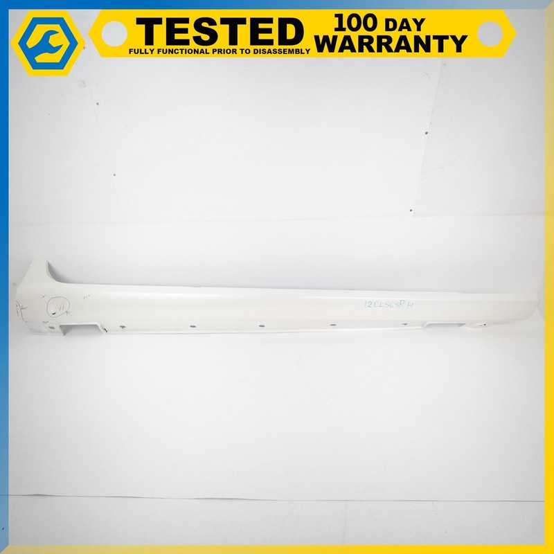 12-14 MERCEDES-BENZ CLS63 AMG SPORT RIGHT SIDE SKIRT ROCKER PANEL WHITE OEM