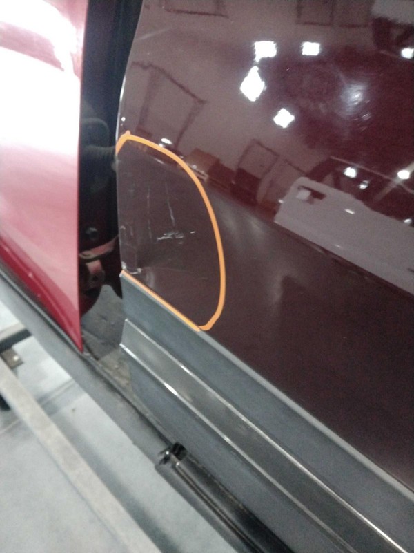 2018 Ford Explorer Right Door Maroon Used - Small Dent, 125K Miles
