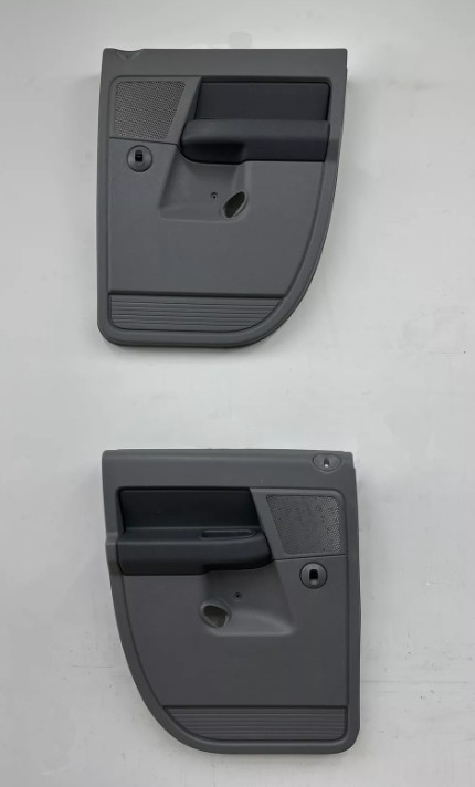 06-08 Dodge Ram 1500 Rear Left Right Door Panels OEM Pair Crew Cab Gray Grey