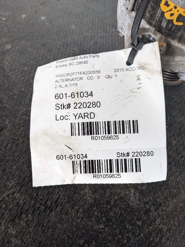 Alternator Mitsubishi Manufacturer CVT Fits 13-17 ACCORD 1059825