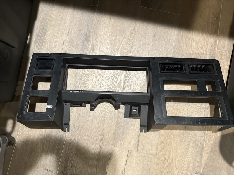 1987-1996 Dodge Dakota Dash Speedometer Radio Bezel Trim blackOEM