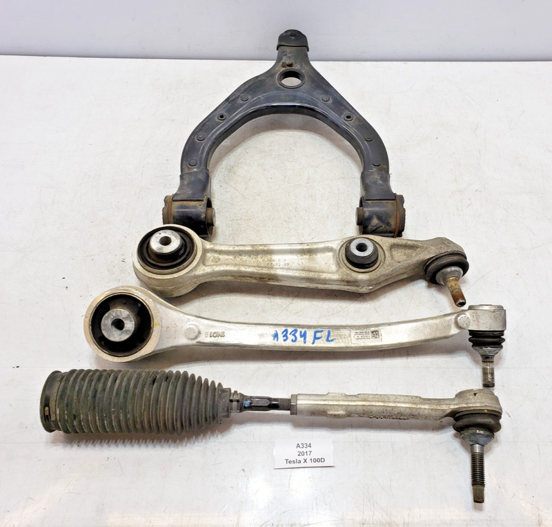 ✅ 16-20 OEM Tesla Model X Front Left Driver Lower Upper Control Arm SET Of 4
