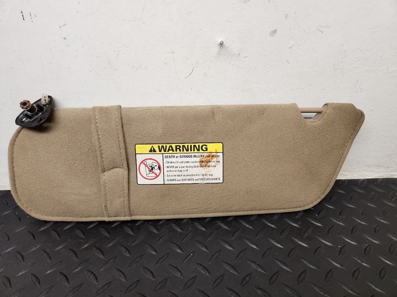 98-00 Ford Ranger Left Driver Sun Visor Cloth Tan OEM F77Z-1004105-AAA