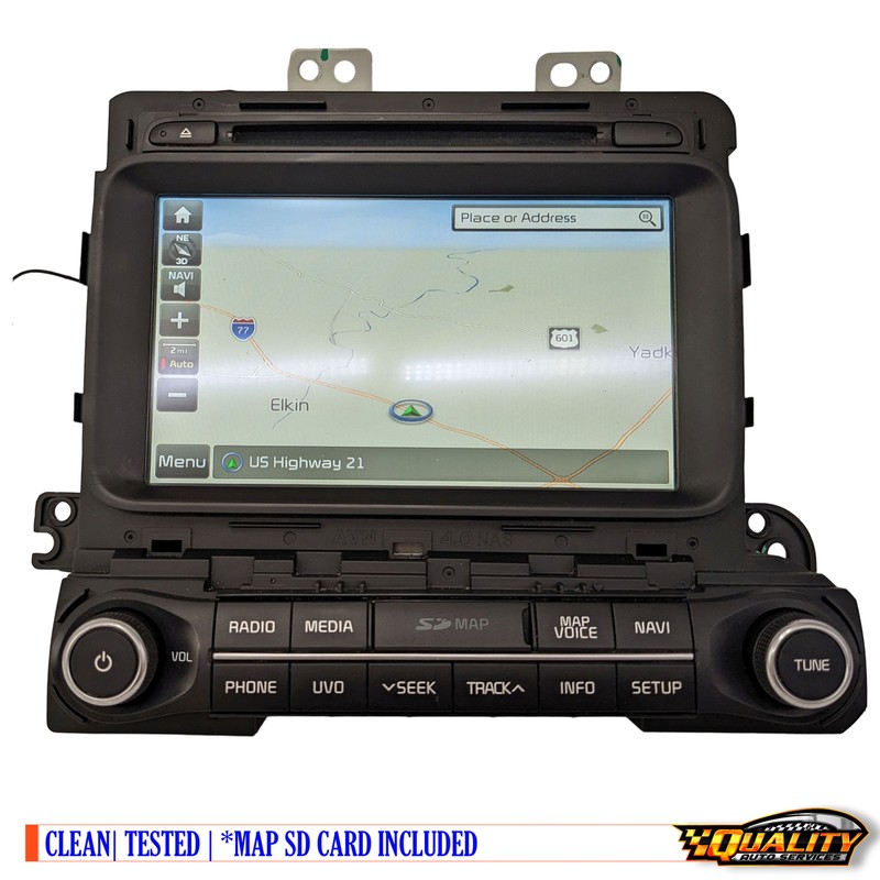 Kia Optima GPS Navigation HD Radio Touchscreen Display SD SXM 96560-4U850CA OEM