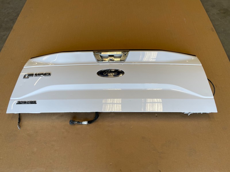 2015 2016 2017 Ford F150 Rear Tailgate Trunk Lid W/Camera White 1553 OEM