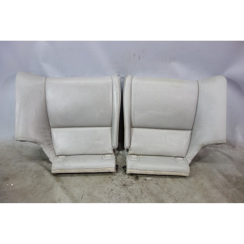 2007-2009 BMW E92 3-Series Coupe Rear Seat Bottom Buckets Grey Leather OEM