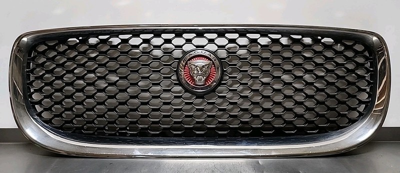 2016 Thru 2018 JAGUAR XE Front Bumper Upper Grille Chrome Mesh OEM Sedan