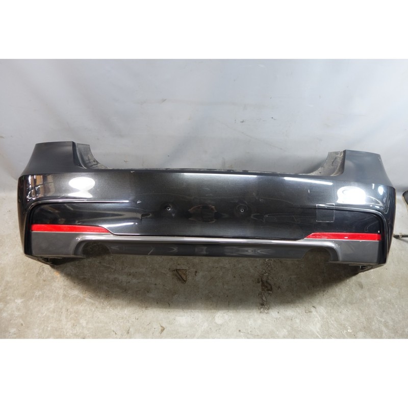 2012-2018 BMW F30 3-Series Factory Rear M-Sport Bumper Cover Panel Black OEM