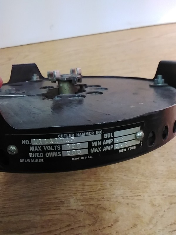 Cutler-Hammer 11111H15 Motor Starter Max 600 Volts, RHEO OHMS 200, Max Amp 1.6