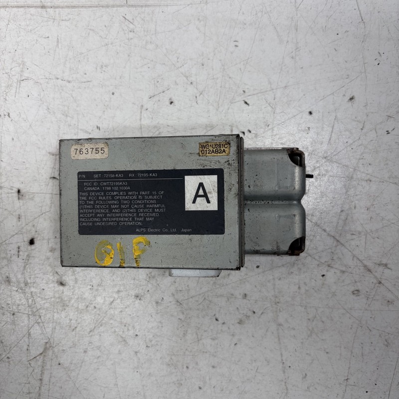 99-01 Honda Prelude Keyless Entry Control Unit Module 72195-KA3 OEM