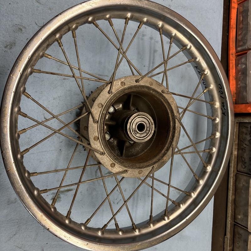 1978 Kawasaki KM100 Rear Wheel Good