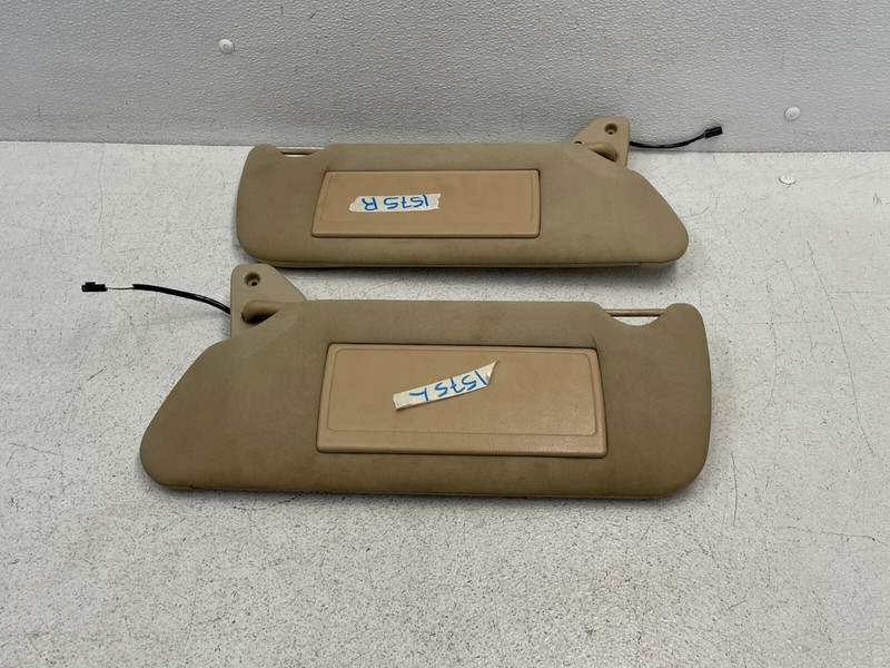 06 07 08 09 10 Hummer H3 Front Right & Left Sunvisor Visor Set Beige 1575 OEM