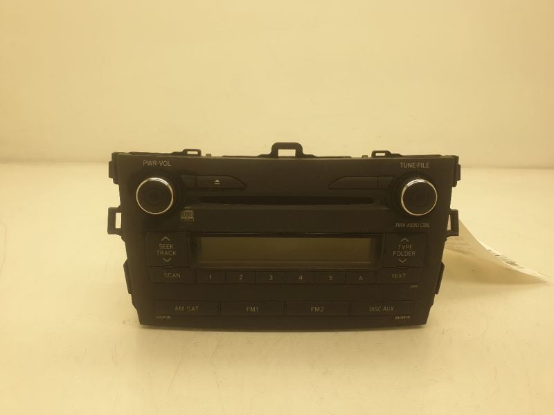 09-10 TOYOTA COROLLA RADIO/STEREO AUDIO RECEIVER AND DISPLAY UNIT ASSEMBLY