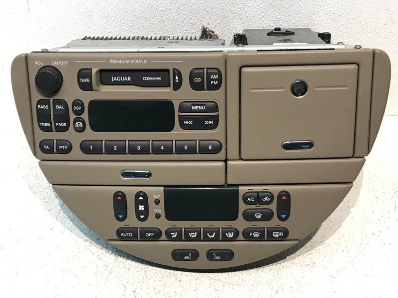2001 Jaguar S-Type PREMIUM SOUND AM-FM RADIO CASSETTE PLAYER CLIMATE OEM BEIGE