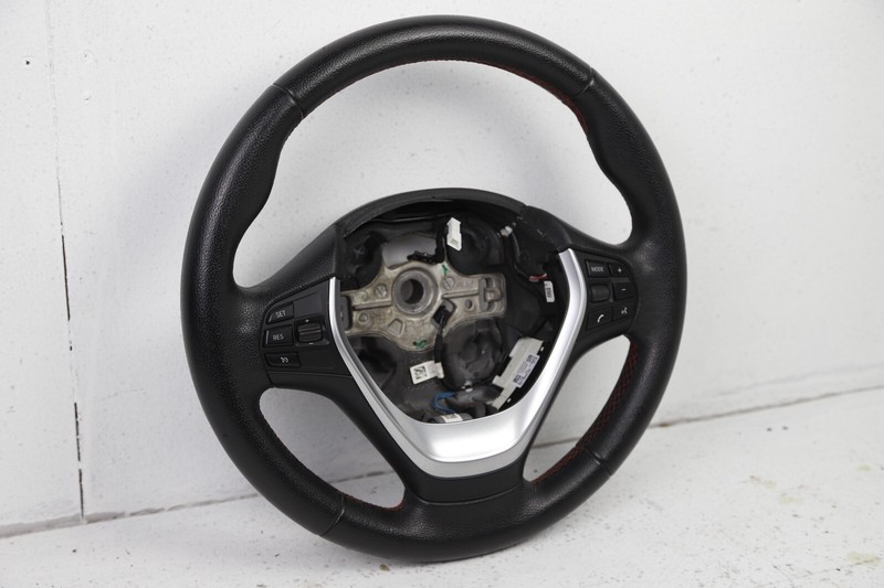 12-18 BMW F22 F23 F30 F31 F34 HEATED LEATHER SPORT STEERING W/ RED STICHING OEM