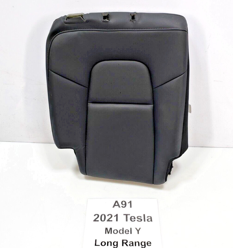 ✅20-23 OEM Tesla Model Y Rear Right Passenger 2nd Row Seat Cushion Leather Black