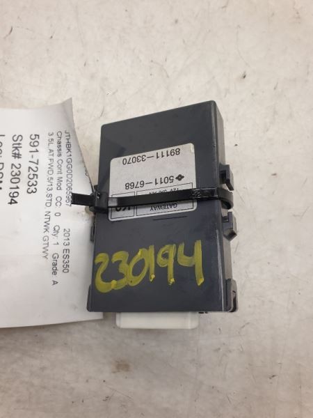 2013 LEXUS ES350 3.5L FWD AT CHASSIS ECM NETWORK GATEWAY CONTROL MODULE ASSEMBLY