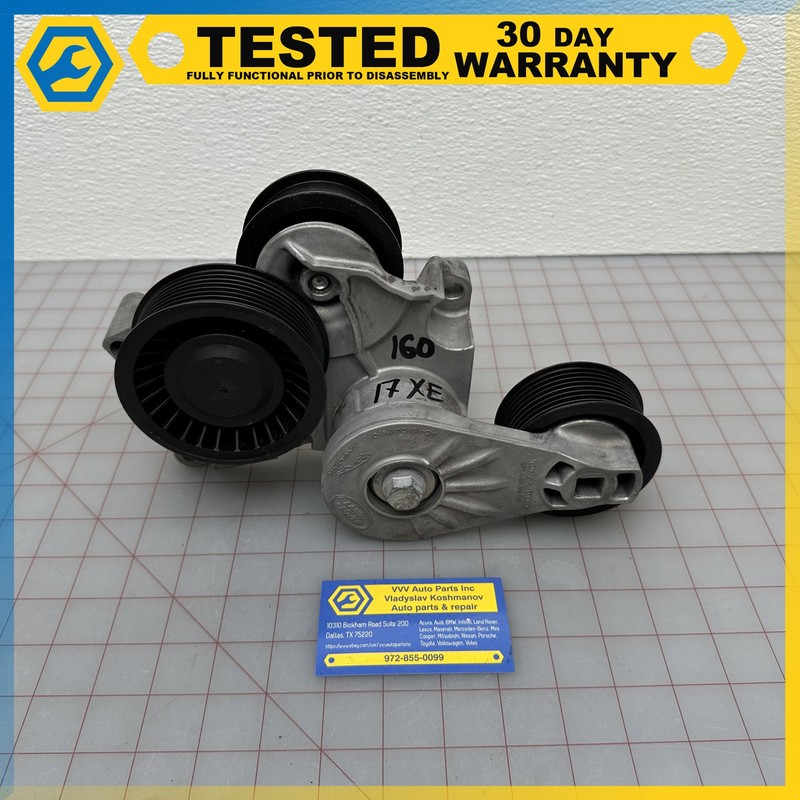 16-20 JAGUAR XE XF 3.0L ENGINE DRIVE BELT TENSIONER IDLER PULLEY OEM