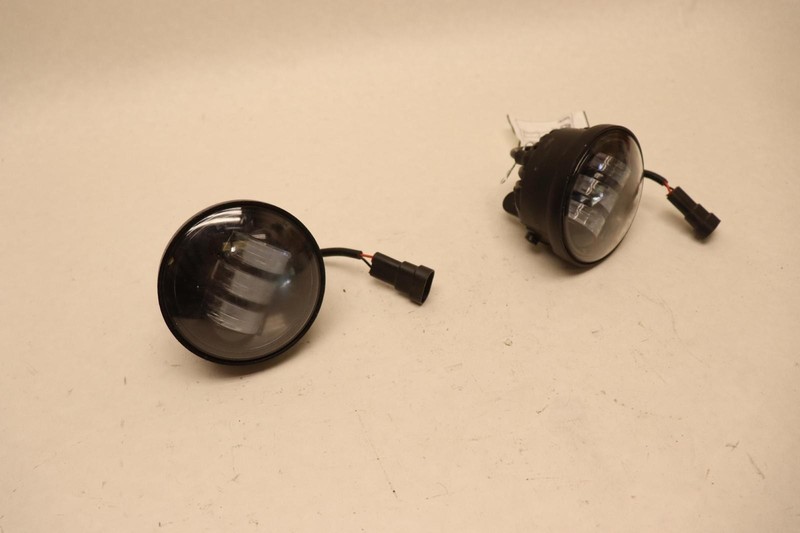 2017-2022 JEEP WRANGLER LEFT & RIGHT BUMPER FOG LIGHT LAMPS PAIR AFTERMAARKET