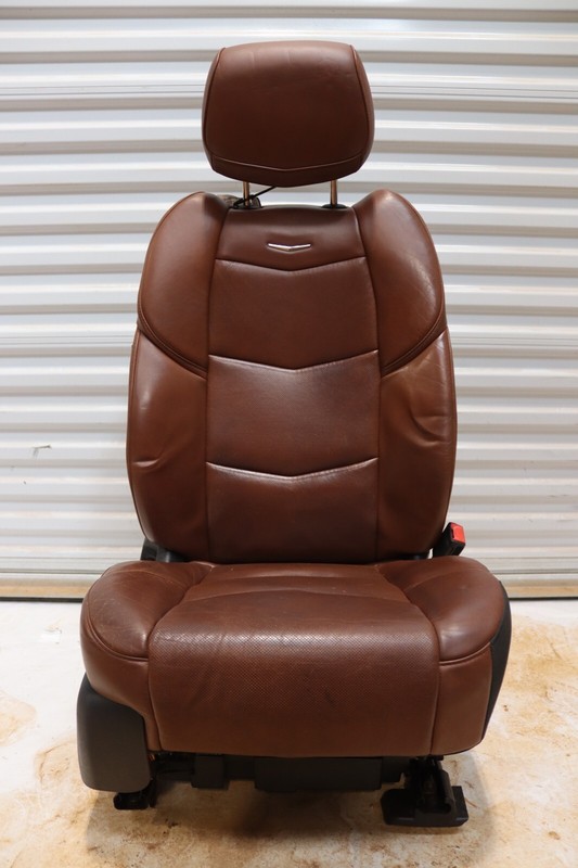 2015 CADILLAC ESCALADE FRONT RIGHT PASSENGER SIDE SEAT LEATHER BROWN OEM