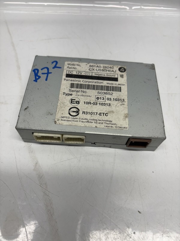 Lexus CT200H, Chassis Multimedia Interface Control Module, 11-13, 861A0-76040