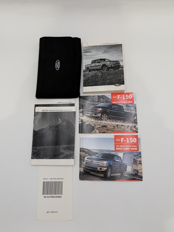 2019 Ford F-150 F150 Owners Manual Set With Quick Start Guides Plus Case