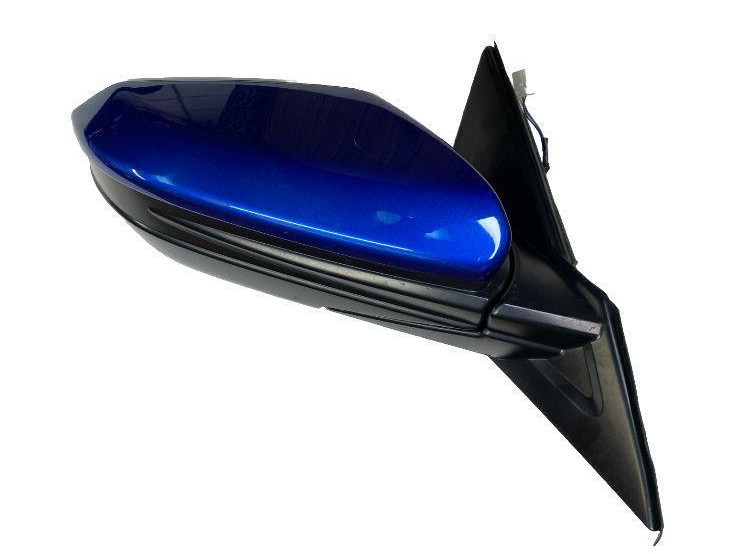 Honda Civic door mirror 18 21 right side blue code B593M sedan OEM 76208TBAA03ZA
