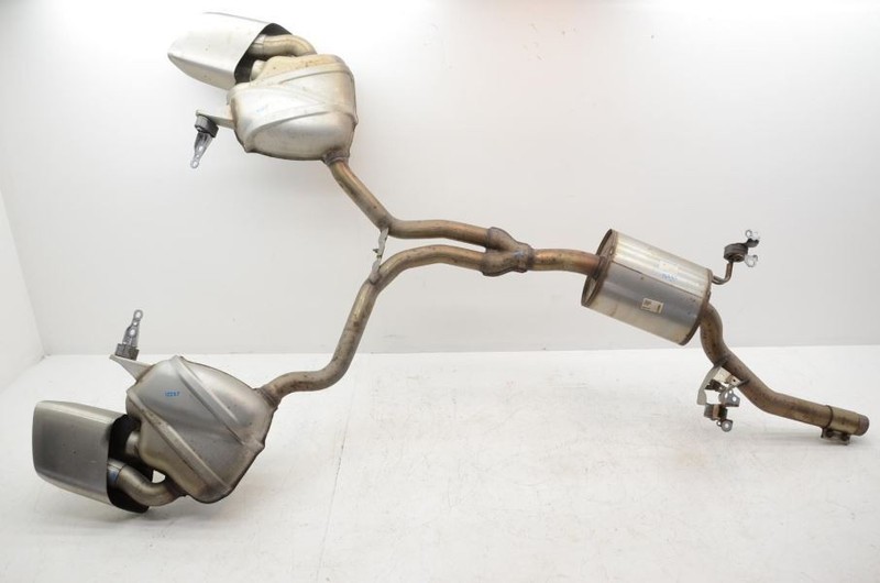2015-2018 Porsche Macan 2.0L Rear Mufflers with Tips and Y Pipe Section
