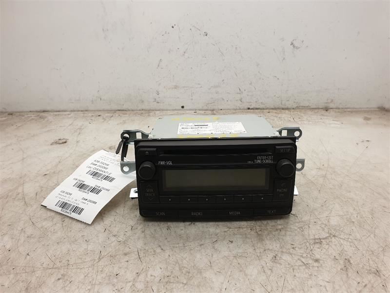 Audio Equipment Radio Display And Receiver 518C5 Fits 12-13 COROLLA86120-02F90
