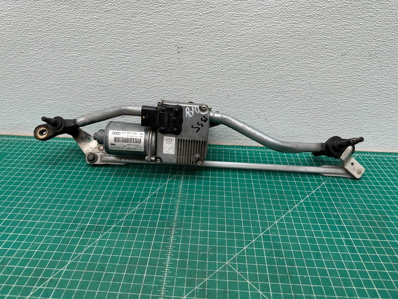 08-17 Audi A5 S5 WINDSHIELD WIPER TRANSMISSION LINKAGE W/ MOTOR OEM