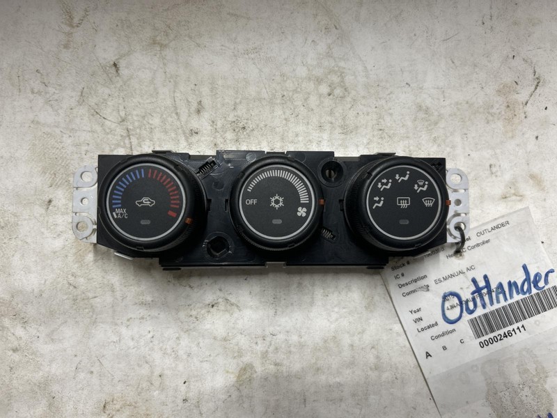 2015 MITSUBISHI OUTLANDER SPORT Heat AC Controller manual 7820A809 OEM 15