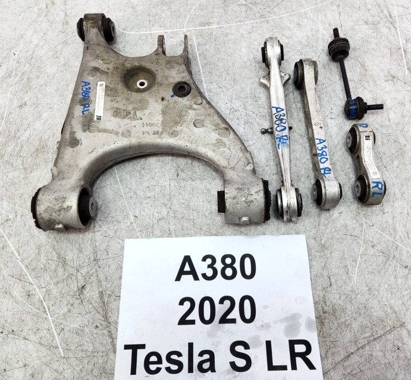 ✅ 12-20 OEM Tesla Model S Rear Left Driver Side Lower Upper Control Arm SET
