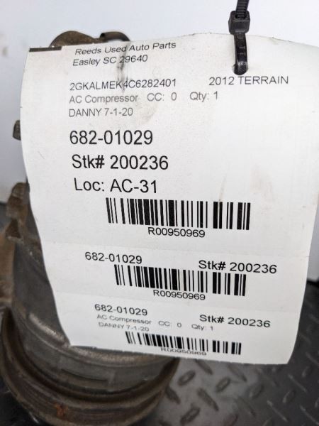 AC Compressor Control Valve And Pigtail Bracket Fits 12-15 EQUINOX 950969