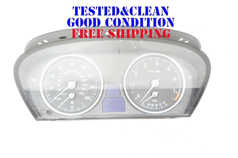 08 09 10 BMW 525i 528Xi 530i E60 SPEEDOMETER INSTRUMENT CLUSTER OEM 182k