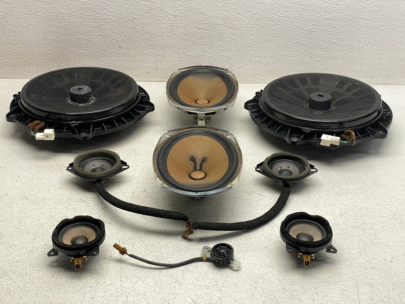 08-09 INFINITI G37 COUPE AUDIO SOUND SUBWOOFER TWEETER SPEAKER SET OEM LOT734