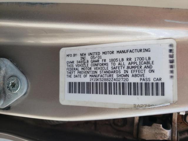 2002 Chevrolet Prizm Right Door Mirror Assembly Silver OEM Used 93K Miles