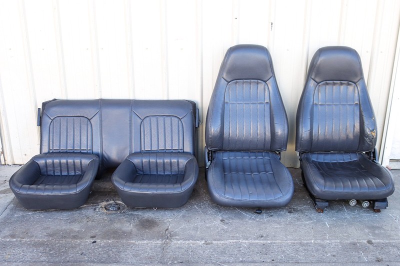 1997 Chevy Camaro 30th Anniversary Gray Leather Front & Rear Bucket Set USED GM
