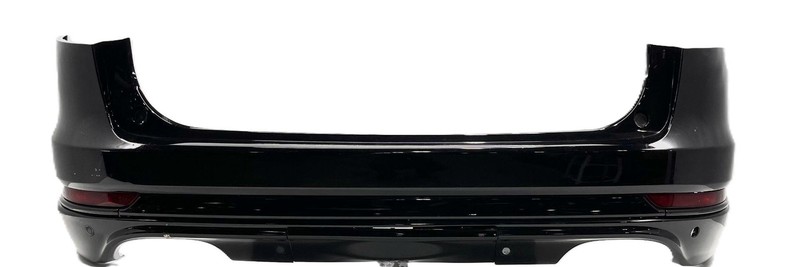 2020 Lincoln Aviator Rear Bumper Assembly Black W/ 4 Sensors Hitch Cover Scratch