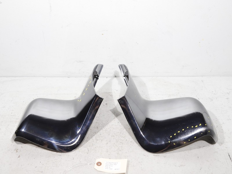 16-23 Tesla Model X Left & Right 2nd Row Seat Outer Monopost Outboard Cover OEM