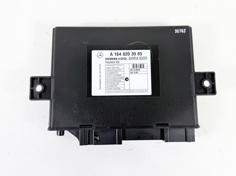 2006-2012 Mercedes W164 ML63 GL450 ML350 Keyless Control Module 1648206285 OEM