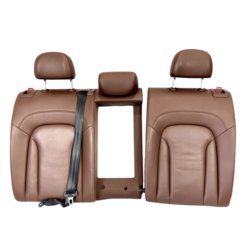 📌15-18 AUDI Q3 SECOND ROW LEFT & RIGHT SEATS LEATHER BROWN SET W/ HEADRESTS OEM
