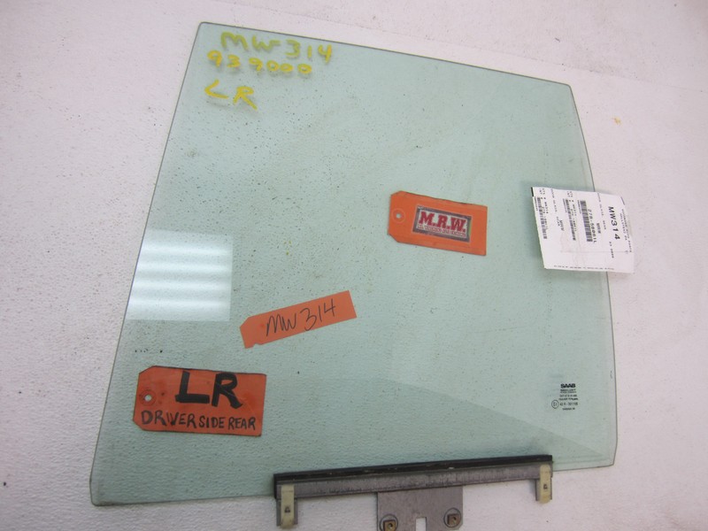 DOOR GLASS WINDOW REAR DRIVER LEFT L LH LR CAR 86 87 88 89 90 91 92 93 SAAB 9000