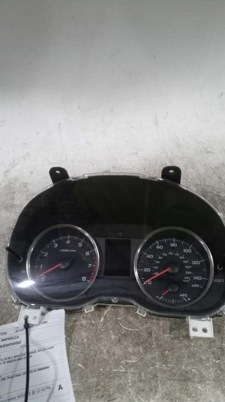 2015 Subaru Impreza Speedometer Gauge OEM Grey 118k Miles NJ25-17058-429388