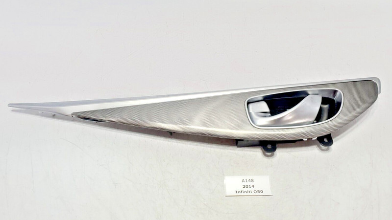 ✅14-17 OEM Infiniti Q50 Rear Left Driver Side Interior Panel Trim Cover Handle *