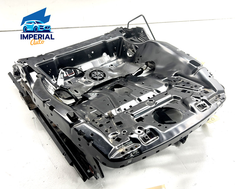 11-17 PORSCHE CAYENNE FRONT LEFT DRIVER SEAT LOWER TRACK FRAME & FAN VENT OEM