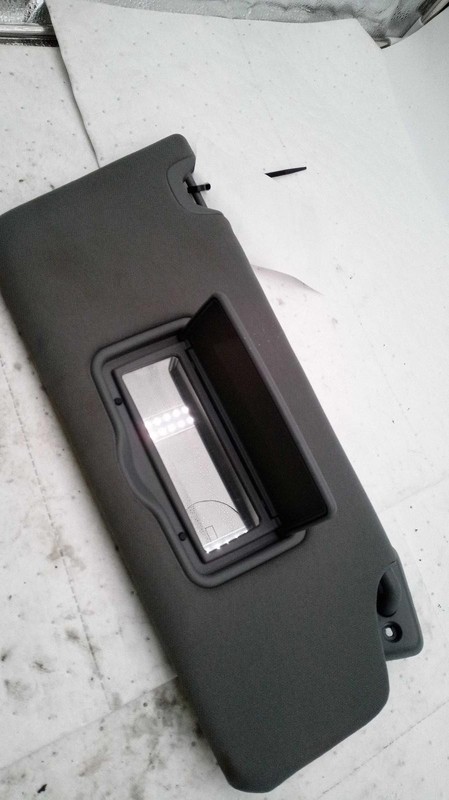 2012 Ford F150 Pickup Silver Used Sun Visor OEM Part #126499, 166K Miles