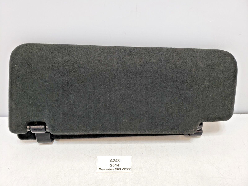 ✅ 14-20 OEM Mercedes W222 S63 Front Right Passenger Sunvisor Sun Visor Black