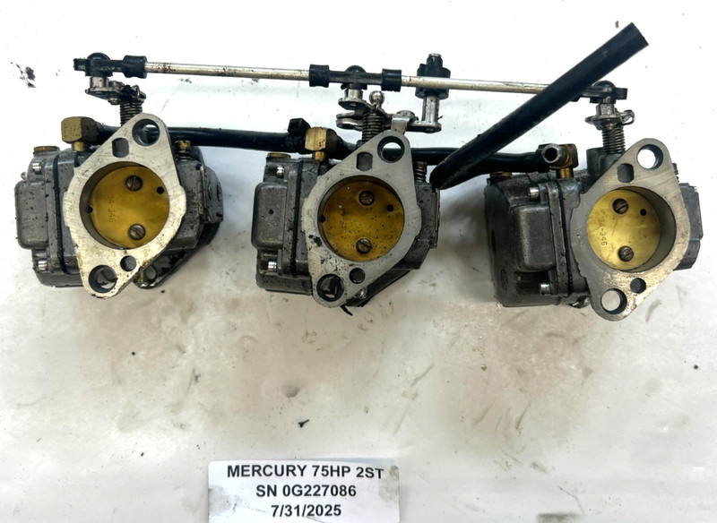Mercury Outboard 75 HP Carb Carburetors 821679A 821679A20 821679A21 821679A22