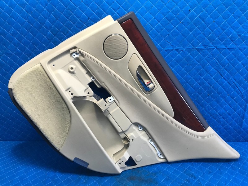 08 LEXUS LS460 RIGHT REAR PASSENGER INTERIOR DOOR PANEL BEIGE