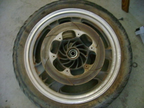 85 Honda Interceptor VF700F VF700 F VF 700 Front Rim Tire Wheel Rotors 1985 16